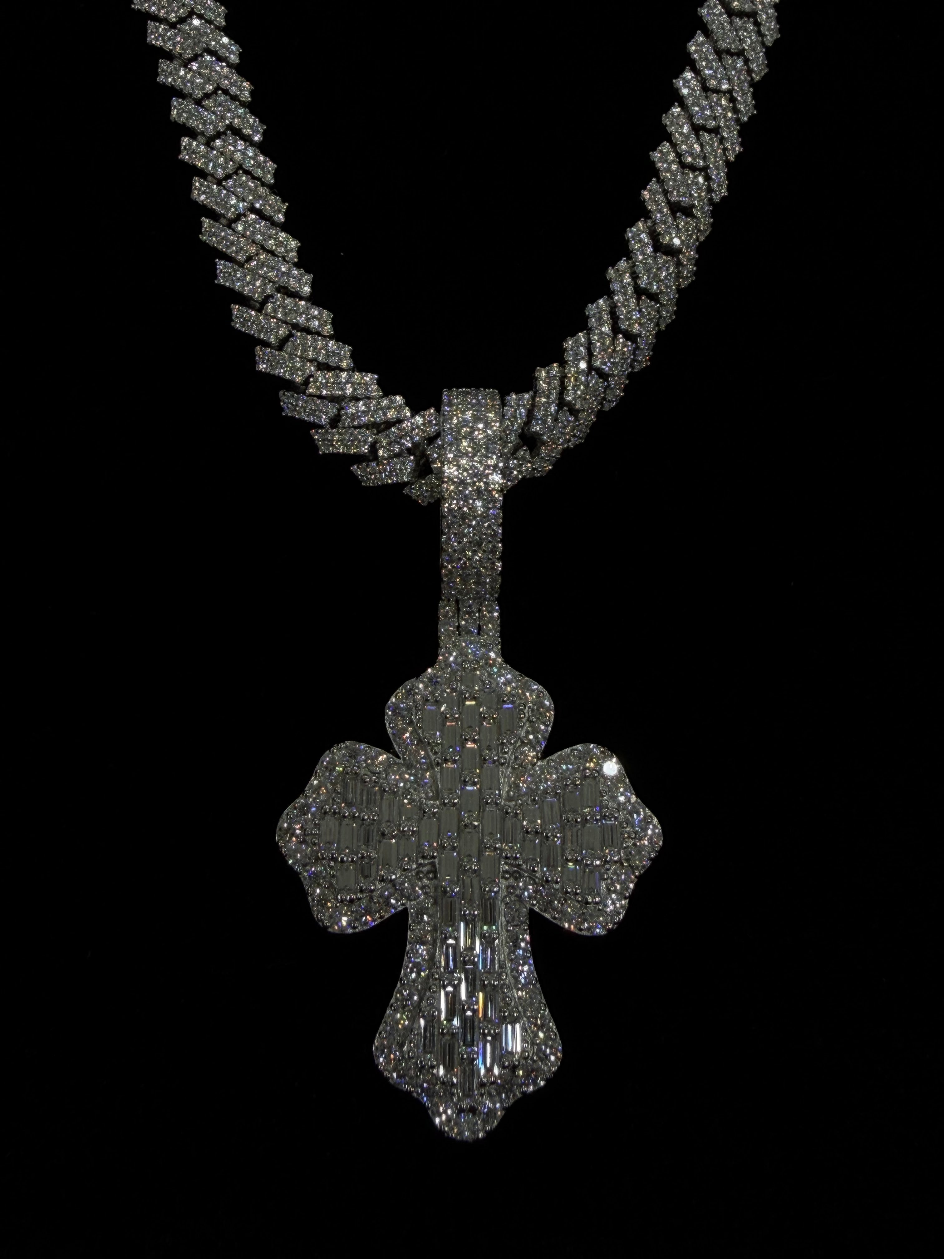 Baguette Cross Pendant (바게트 크로스 펜던트)